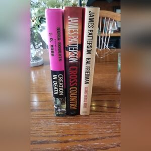 3 Hardback Novels 2 By James Patterson The Other By Nora Roberts *ADDED 3RD BOOK